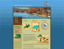 Tablet Screenshot of customlakeart.com
